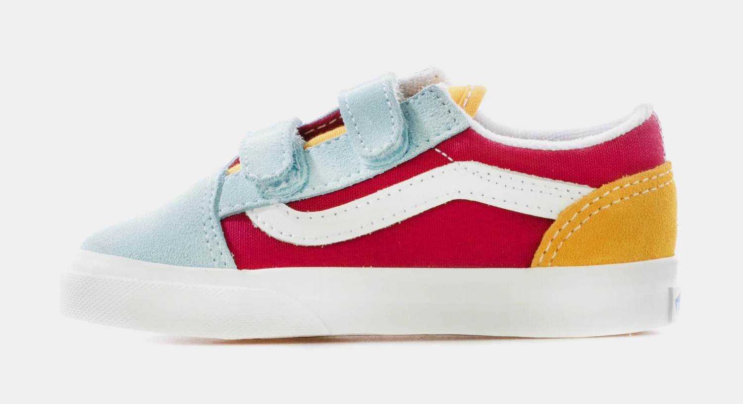 Vans Old Skool Infant Toddler Skate Shoes (Pink/Blue/Yellow) - Image 2