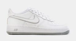 Nike Air Force 1 Grade School Lifestyle Shoes (White/Grey)