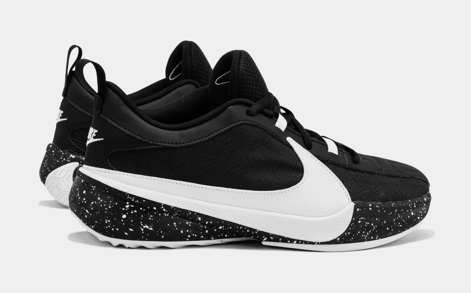 Nike Zoom Freak 5 Grade School Basketball Shoes (Black/White) - Image 6