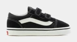 Vans Old Skool V Low Infant Toddler Skateboarding Shoe (Black)