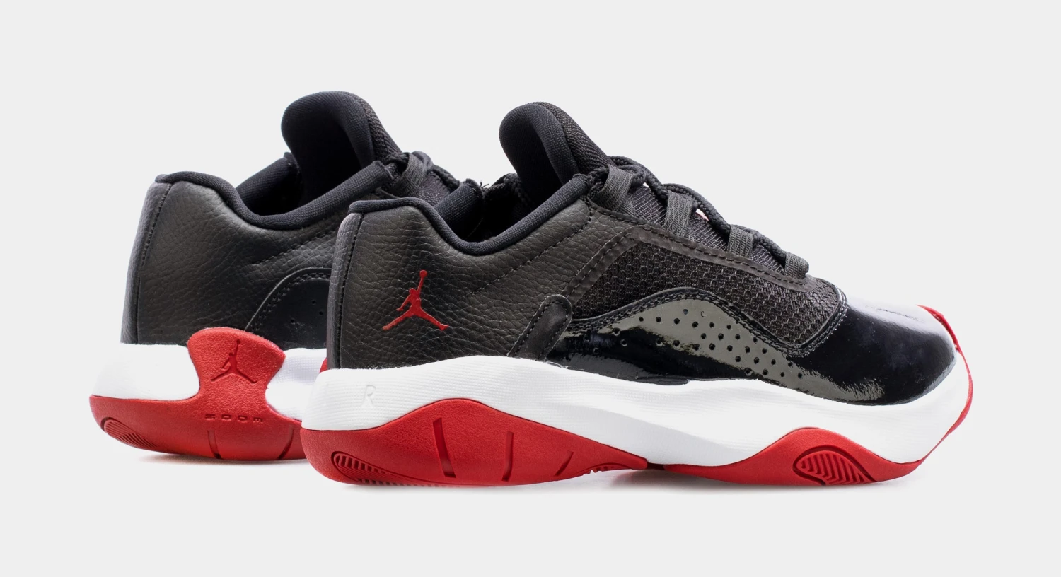 Air Jordan 11 CMFT Low Grade School Basketball Shoes (Black/Red) - Image 6