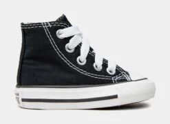 Converse Chuck Taylor All Star High Infant Toddler Lifestyle Shoes (Black/White)