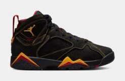 Air Jordan 7 Retro Citrus Grade School Lifestyle Shoes (Black/Red) Free Shipping