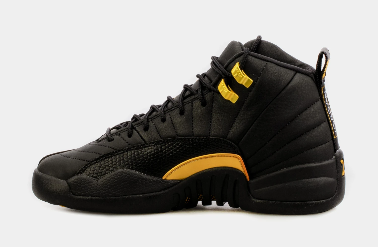 Air Jordan 12 Retro Black Taxi Grade School Lifestyle Shoes (Black) Free Shipping - Image 2