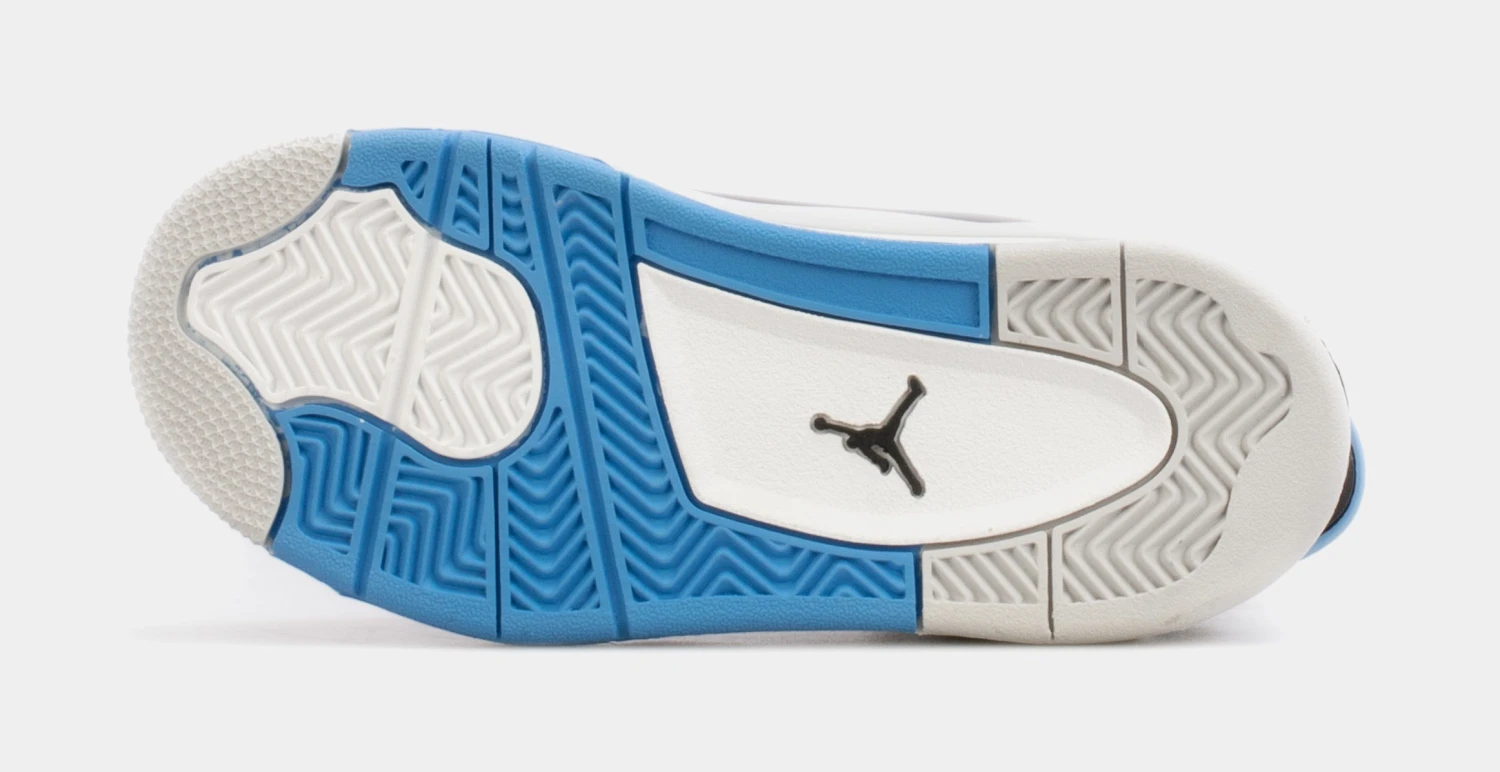 Air Jordan Dub Zero Preschool Lifestyle Shoes (White/Blue) - Image 3