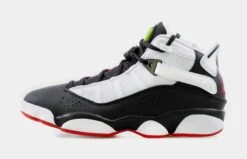 Jordan 6 Rings Preschool Basketball Shoes (White/Black)