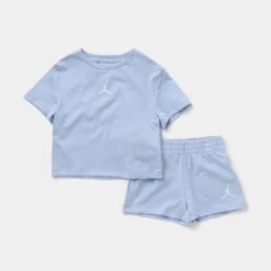 Jordan Essentials Short Set Infant Toddler Set (Blue)