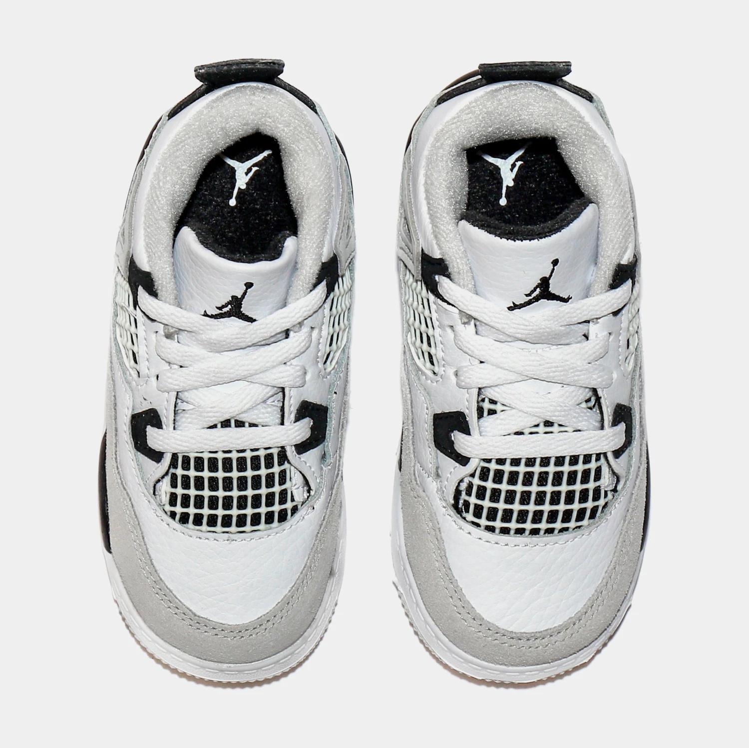 Air Jordan 4 Military Black Infant Toddler Lifestyle Shoes (Black/White) - Image 5
