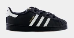 ADIDAS Superstar Infant Toddler Lifestyle Shoes (Black)