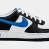 Nike Air Force 1 Low Grade School Lifestyle Shoes (Black/Blue)