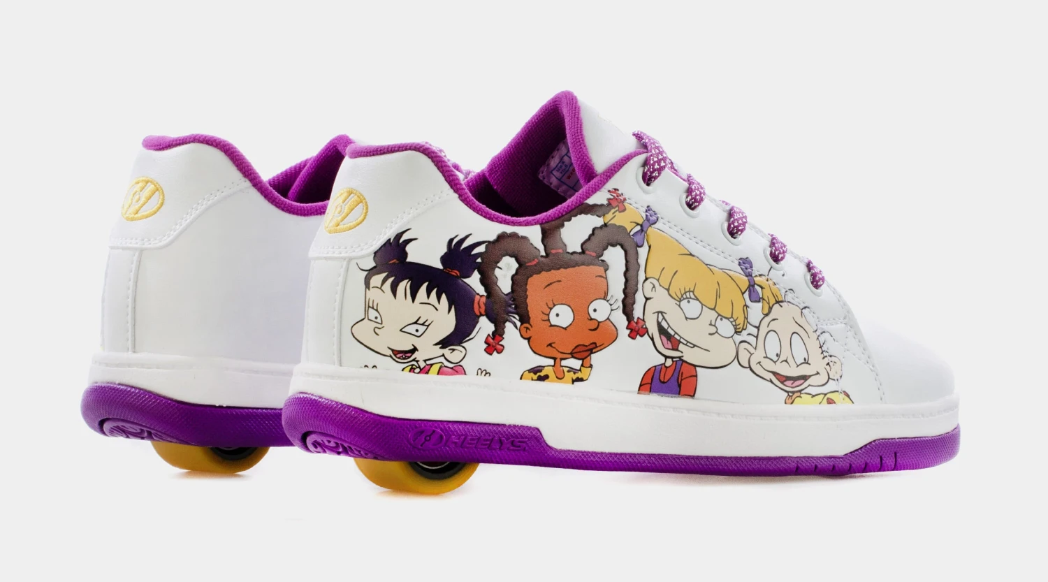 Heelys Rugrats Pro 20 Grade School Lifestyle Shoes (White/Purple) - Image 6