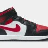 Air Jordan 1 Mid Preschool Lifestyle Shoes (Black/Red)