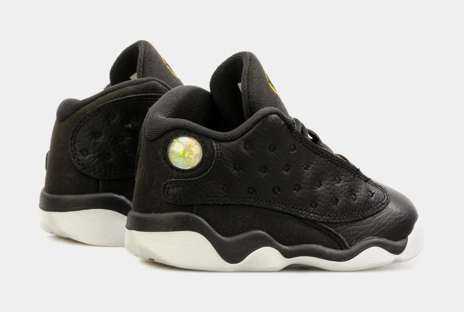 Air Jordan 13 Retro Playoffs Infant Toddler Lifestyle Shoes (Black/White) Free Shipping - Image 6