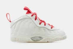 Nike Little Posite One Infant Toddler Lifestyle Shoe (White/Red)