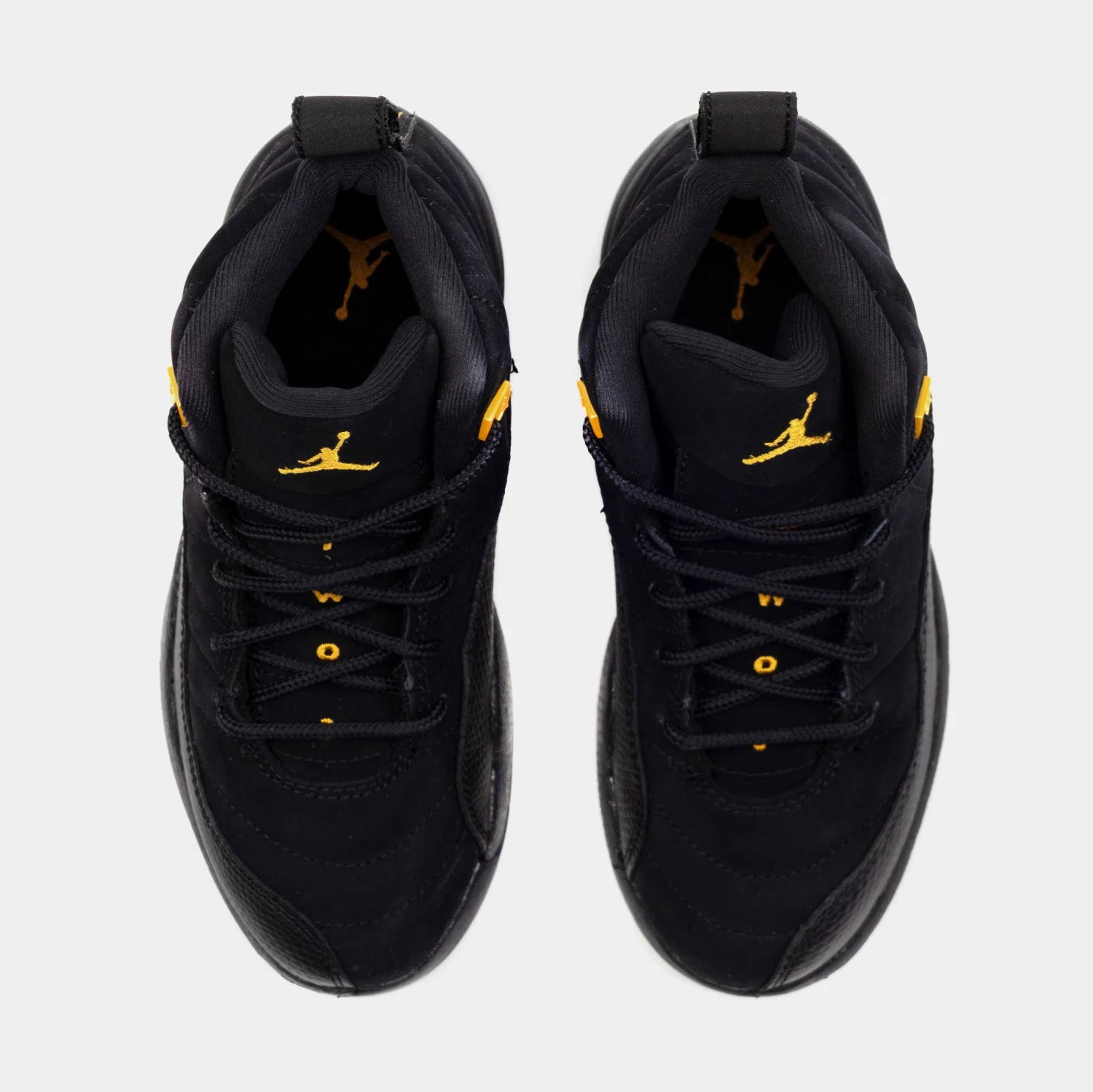 Air Jordan 12 Retro Black Taxi Preschool Lifestyle Shoes (Black) Free Shipping - Image 5