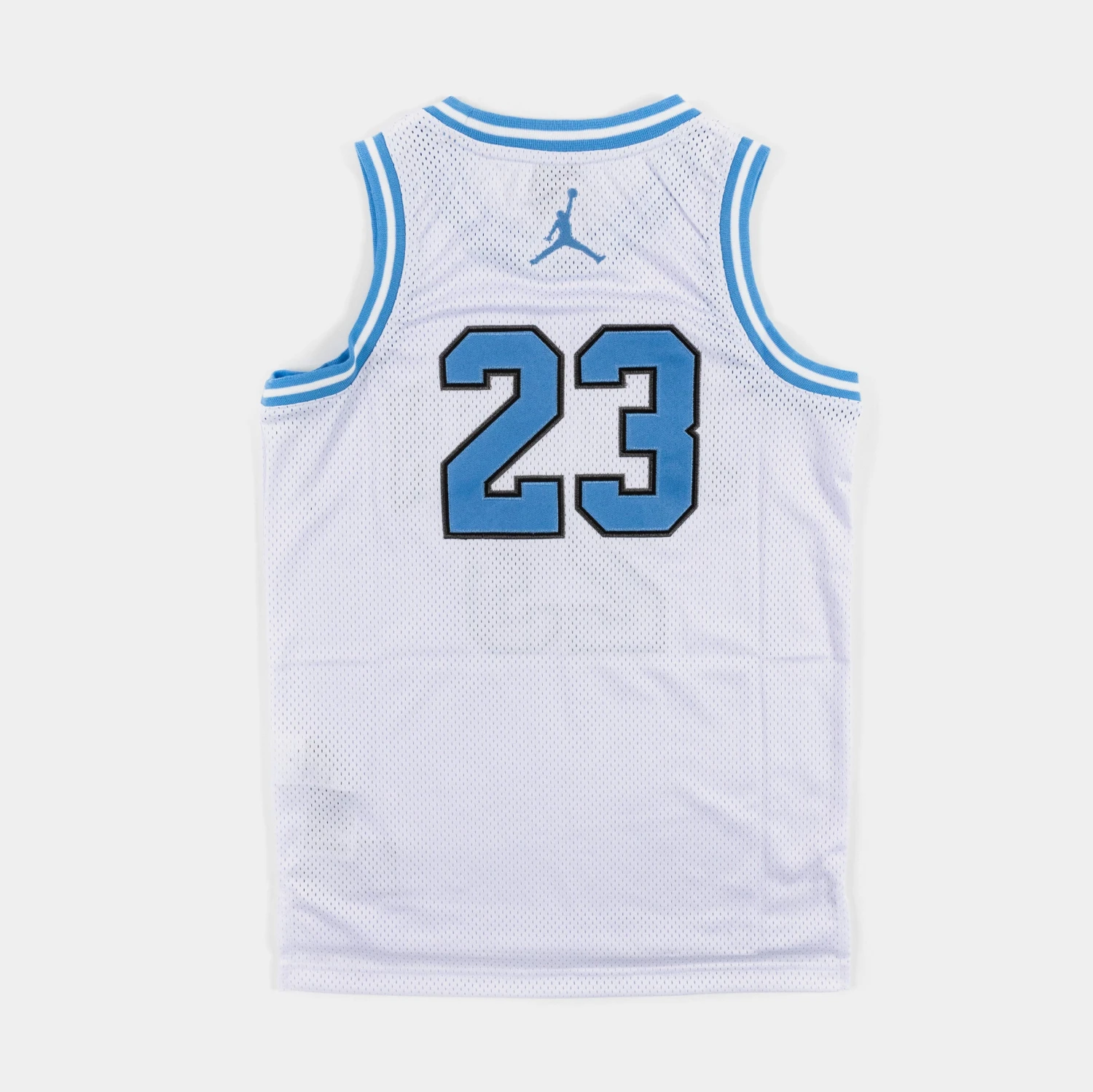Jordan 23 Tank Grade School Short Sleeve Shirt (White/Blue) - Image 2