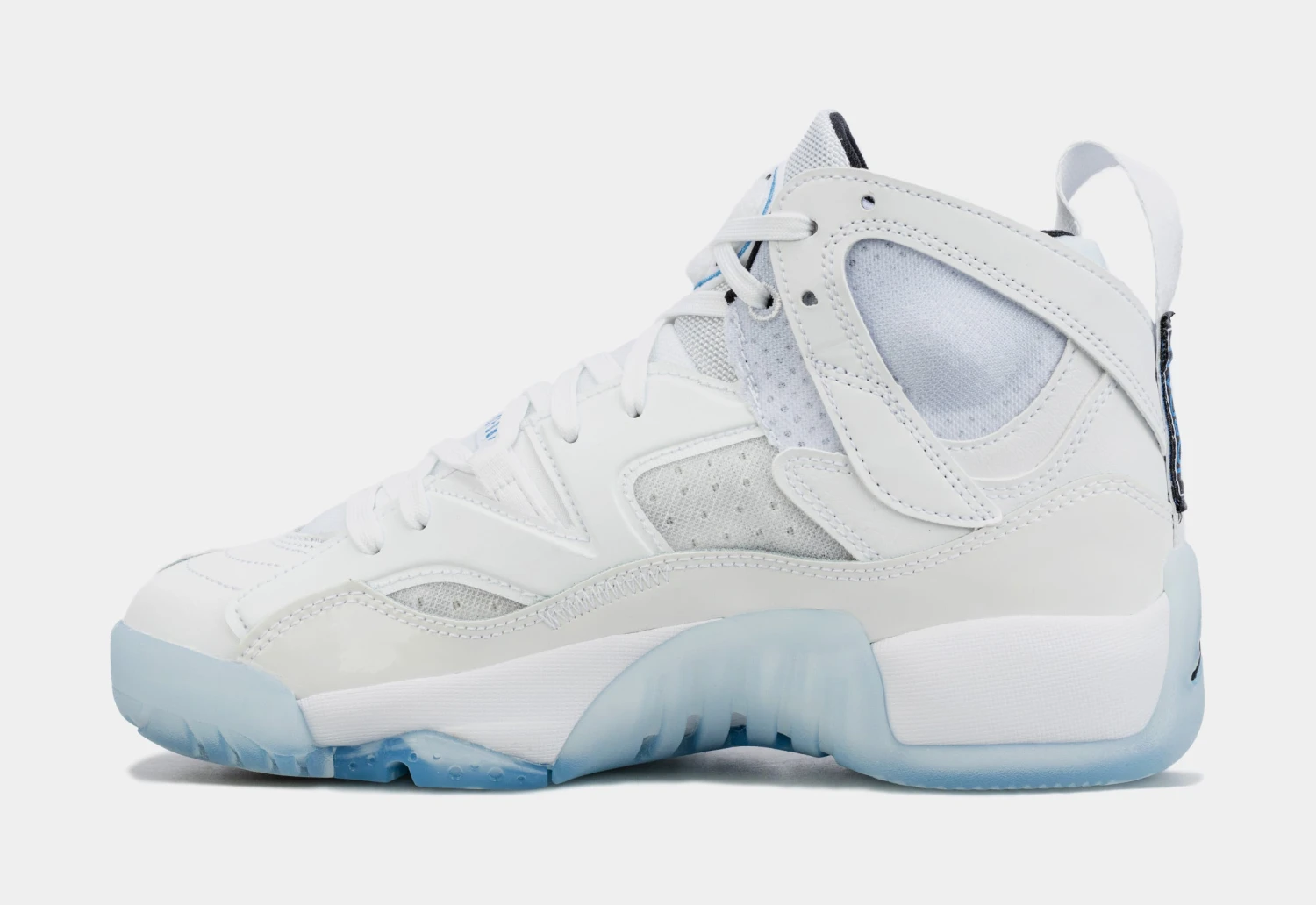 Jordan Jumpman Two Trey Grade School Basketball Shoes (White/Blue) - Image 2