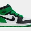 Air Jordan 1 Retro High OG Lucky Green Preschool Lifestyle Shoes (Black/Green)