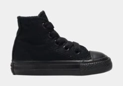 Converse Chuck Taylor All Star HI Infant Toddler Lifestyle Shoes (Black)