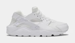 Nike Air Huarache Run Monochrome Grade School Lifestyle Shoes (White)