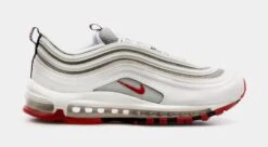 Nike Air Max 97 Grade School Running Shoes (White/Grey)