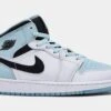Air Jordan 1 Retro Mid Grade School Lifestyle Shoes (Blue/White)