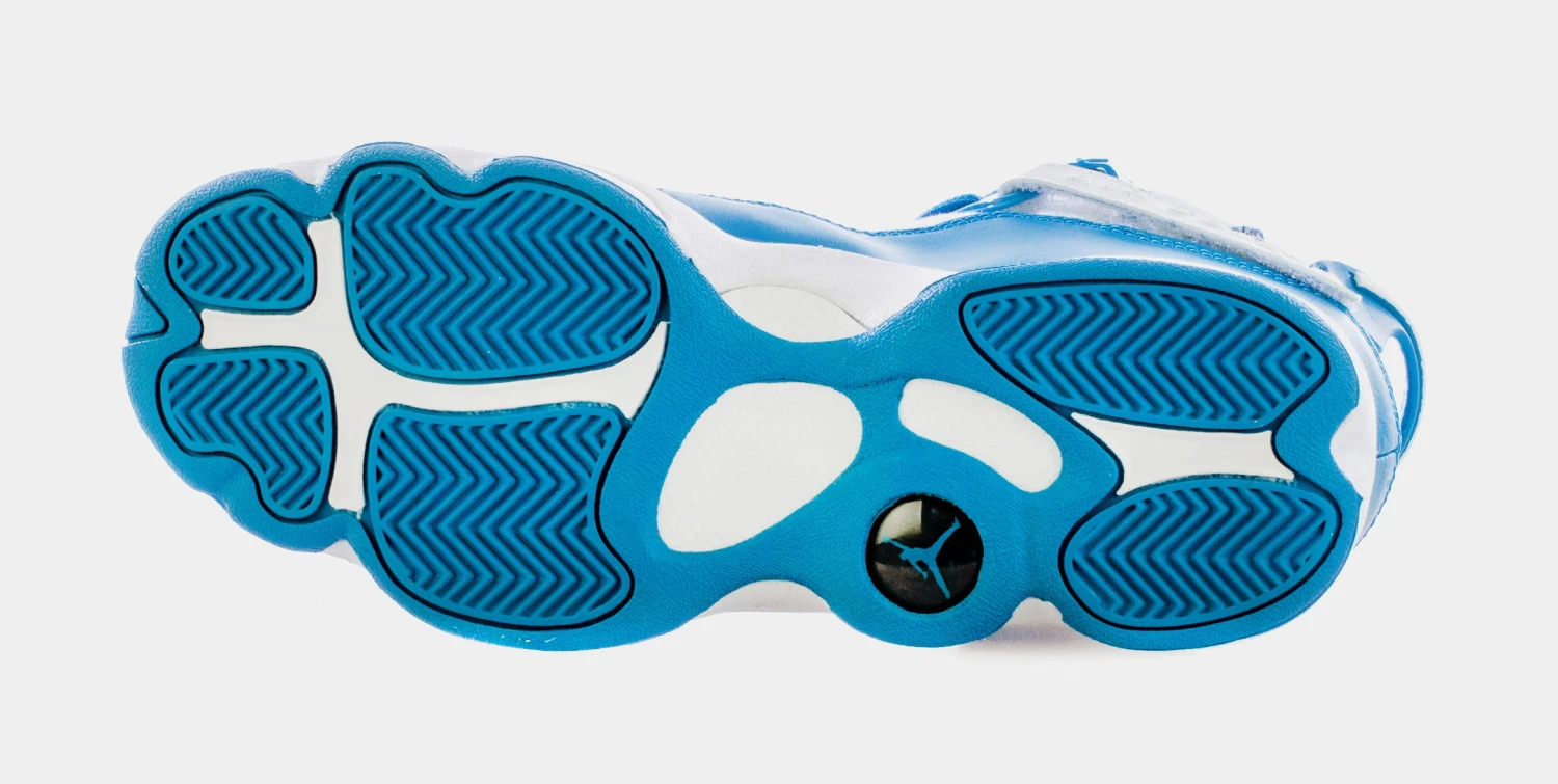 Jordan 6 Rings Bleached Denim Grade School Lifestyle Shoes (Blue/White) - Image 3