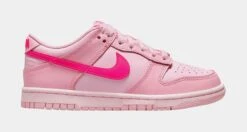 Nike Dunk Low Triple Pink Grade School Lifestyle Shoes (Pink) Limit One Per Customer