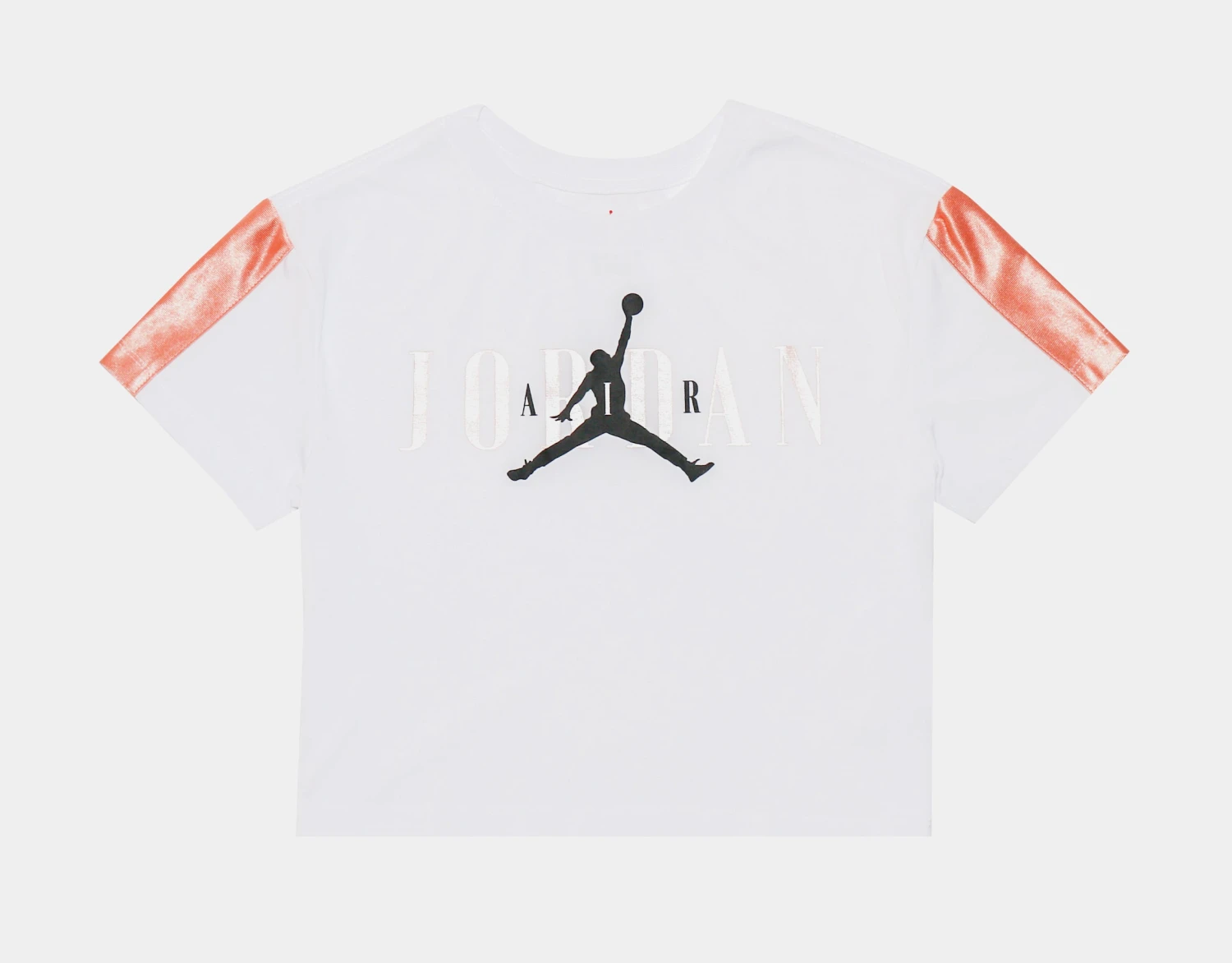 Jordan Colorblock Graphic Tee Grade School Tshirt (White/Pink)