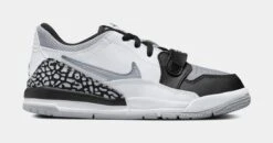 Jordan Legacy 312 Low Preschool Basketball Shoes (Black/White/Grey)