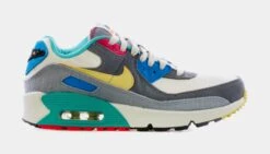 Nike Air Max 90 Air Sprung Grade School Lifestyle Shoes (Grey/Multi)