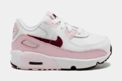 Nike Air Max 90 Pink Foam Infant Toddler Lifestyle Shoes (Pink/White)