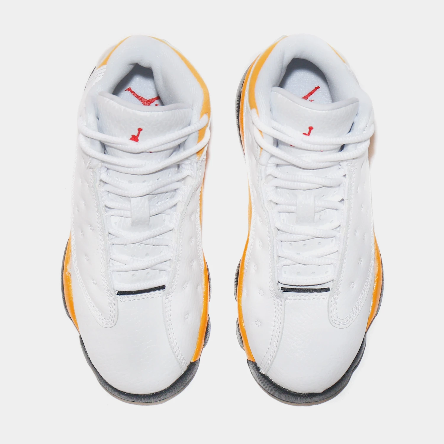 Air Jordan 13 Retro Del Sol Preschool Lifestyle Shoes (White/Yellow) - Image 5