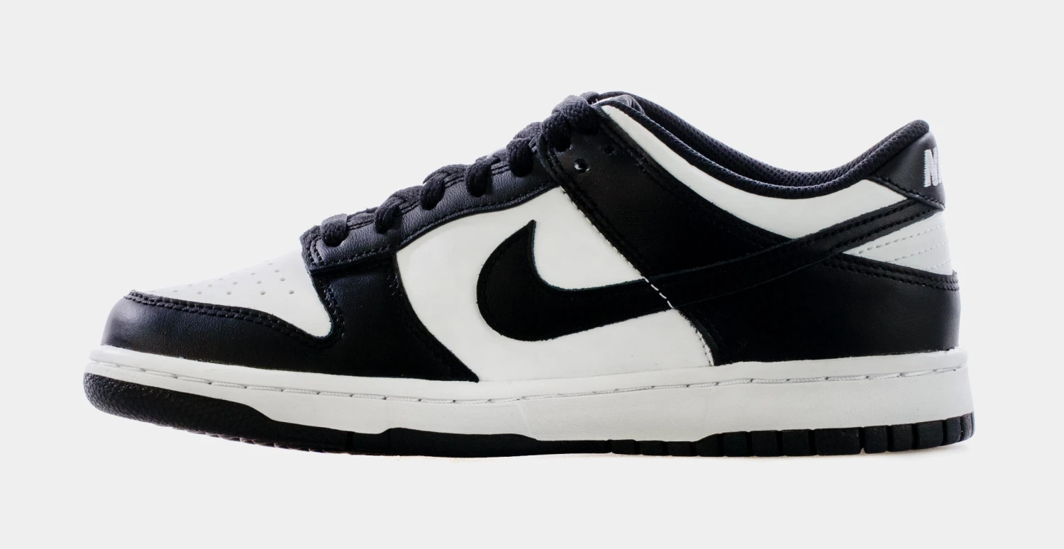 Nike Dunk Low Retro Grade School Lifestyle Shoes (White/Black) Free Shipping - Image 2