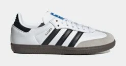 ADIDAS Samba OG Grade School Lifestyle Shoes (White/Black)