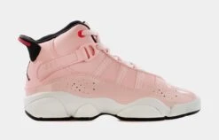 Jordan 6 Rings Atmosphere Preschool Lifestyle Shoes (Pink)