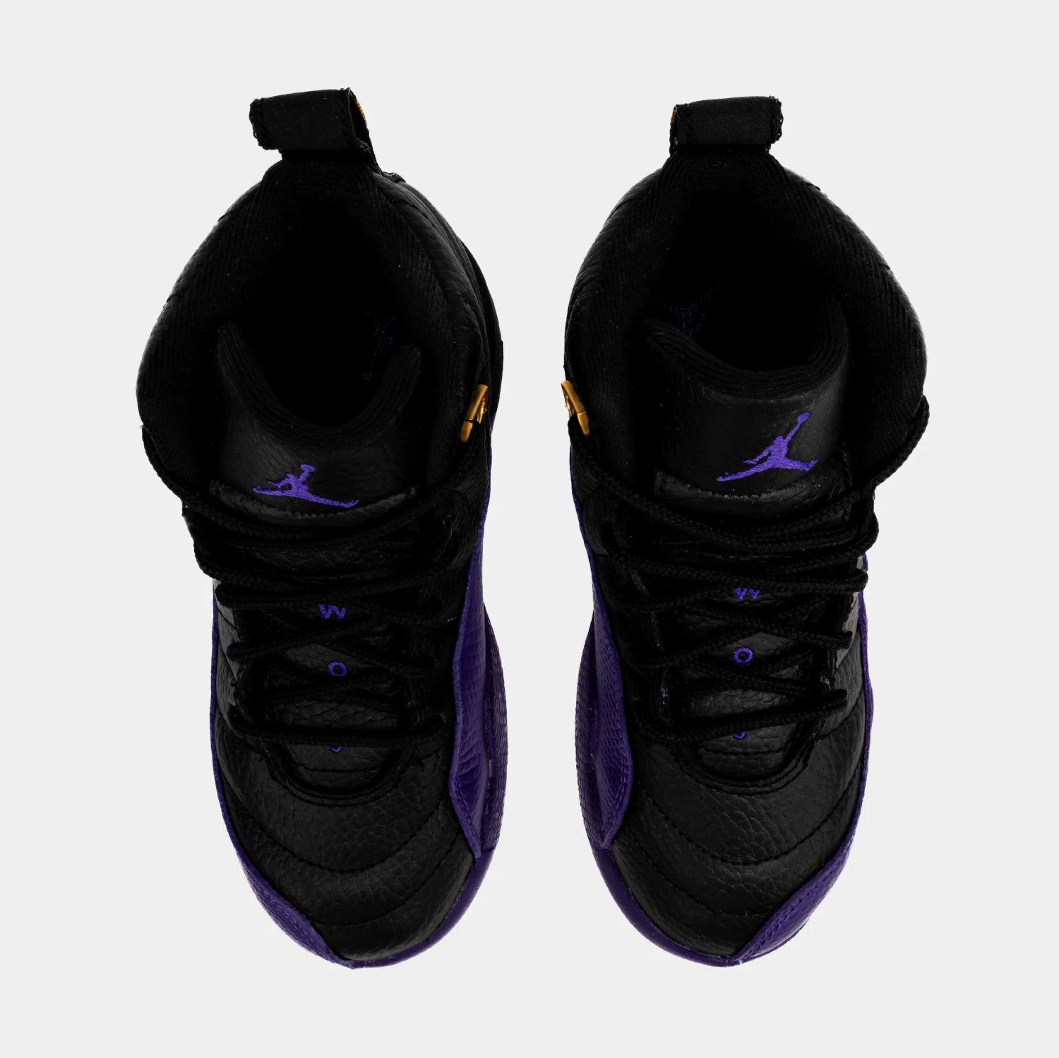 Air Jordan 12 Retro Field Purple Preschool Lifestyle Shoes (Black/Purple) - Image 5
