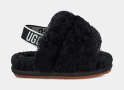 Ugg Fluff Yeah Slides Infant Toddler Sandals (Black)
