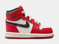 Air Jordan 1 Retro High OG Chicago Lost & Found Infant Toddler Lifestyle Shoes (Red/Black) Limit One Per Customer