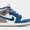 Air Jordan 1 High OG True Blue Infant Toddler Lifestyle Shoes (Blue/White) Free Shipping