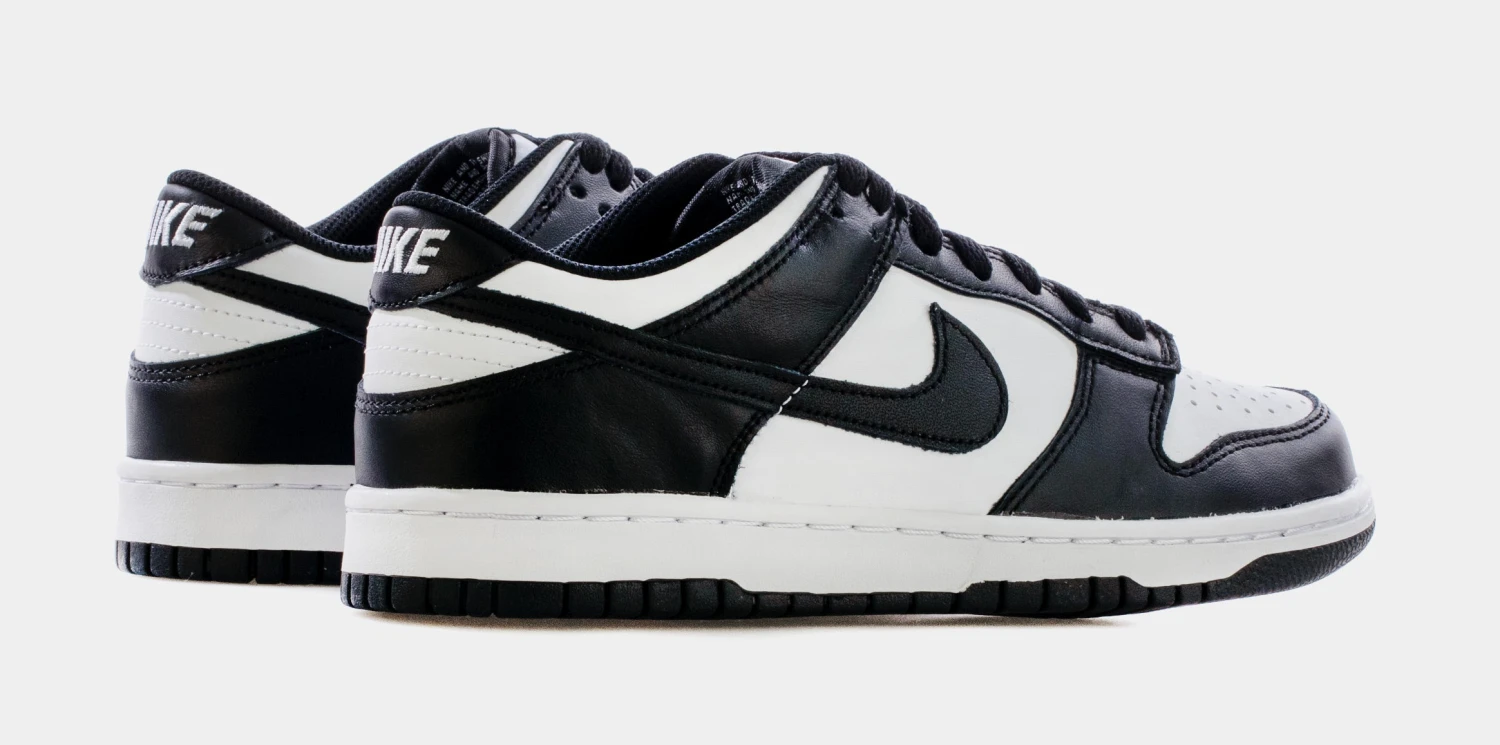 Nike Dunk Low Retro Grade School Lifestyle Shoes (White/Black) Free Shipping - Image 6