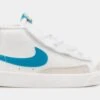 Nike Blazer Mid 77 Infant Toddler Lifestyle Shoes (White/Blue)