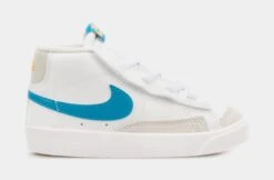 Nike Blazer Mid 77 Infant Toddler Lifestyle Shoes (White/Blue)
