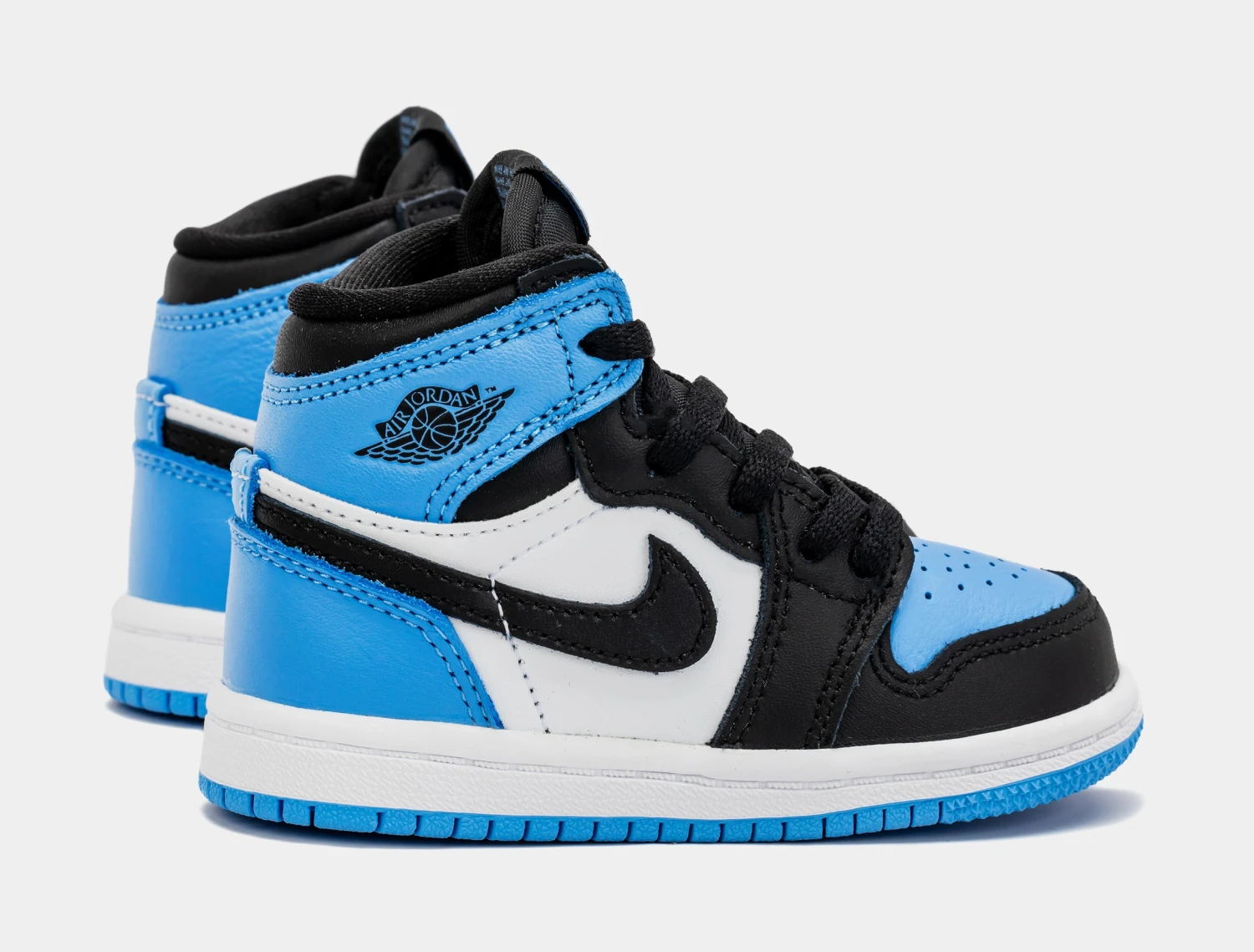 Air Jordan 1 Retro High OG University Blue Infant Toddler Lifestyle Shoes (Black/Blue) - Image 6