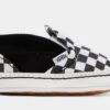 Vans Slip On V Crib Infant Skate Shoes (Black/White)