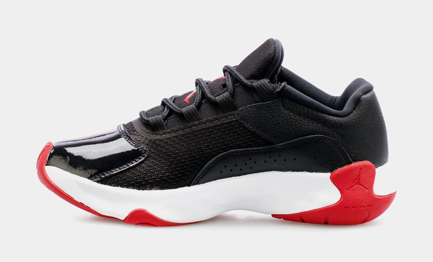 Air Jordan 11 CMFT Low Grade School Basketball Shoes (Black/Red) - Image 2