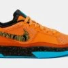Nike Ja 1 SE Bright Mandarin Opti Yellow Grade School Lifestyle Shoes (Orange/Blue)