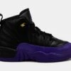 Air Jordan 12 Retro Field Purple Preschool Lifestyle Shoes (Black/Purple)
