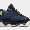 Air Jordan 13 Retro Brave Blue Infant Toddler Lifestyle Shoes (Navy Blue) Free Shipping
