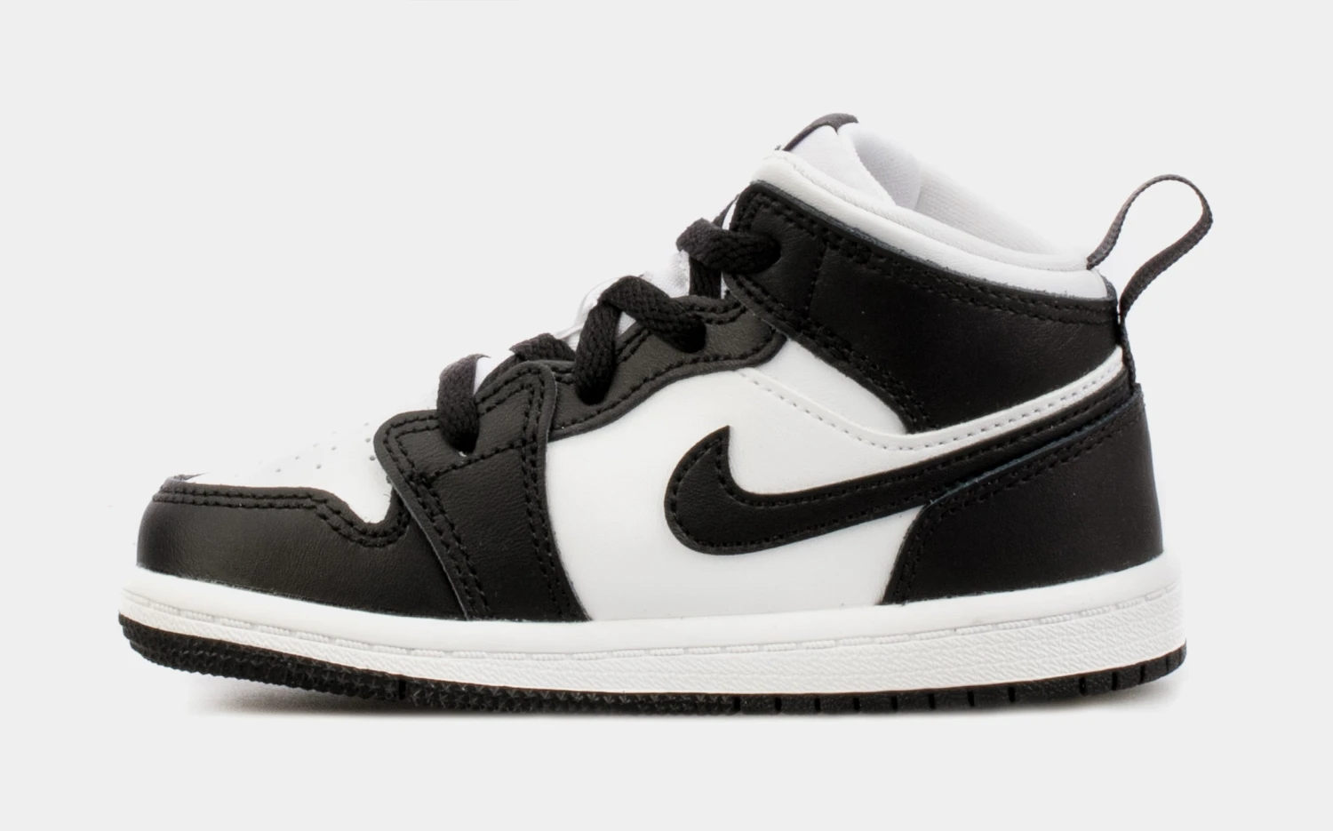 Air Jordan 1 Mid Hologram Infant Toddler Lifestyle Shoes (Black) - Image 2